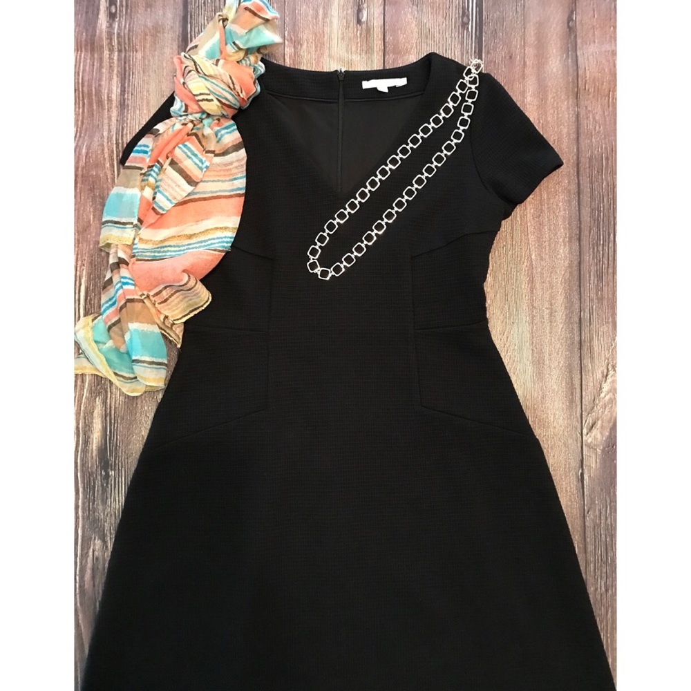 Boden Black Waffle Knit Dress size 12L